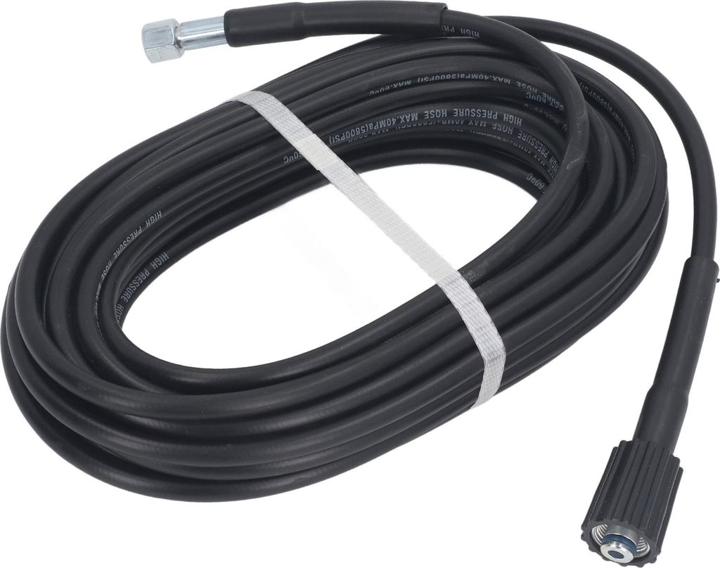 10m Hochdruck-Waschschlauch PVC Gummi Explosionssicheres Rohr Flexibles Wasserrohr für die Autoreinigung M22x1.5mm?14mm Konvexe Krempe Typ