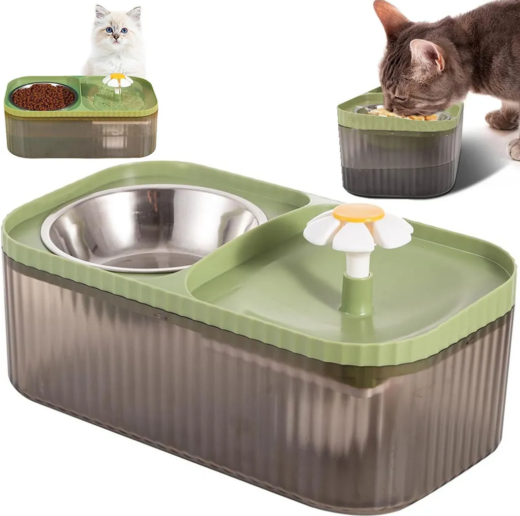 Abbeveratoio Automatico 2in1 per Cani: Acqua Fresca e Cibo Sempre Pronti