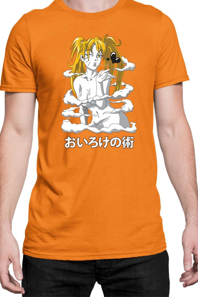 Herren T-Shirt Naruto Naruto Oiroke No Jutsu, Man XL / Orange