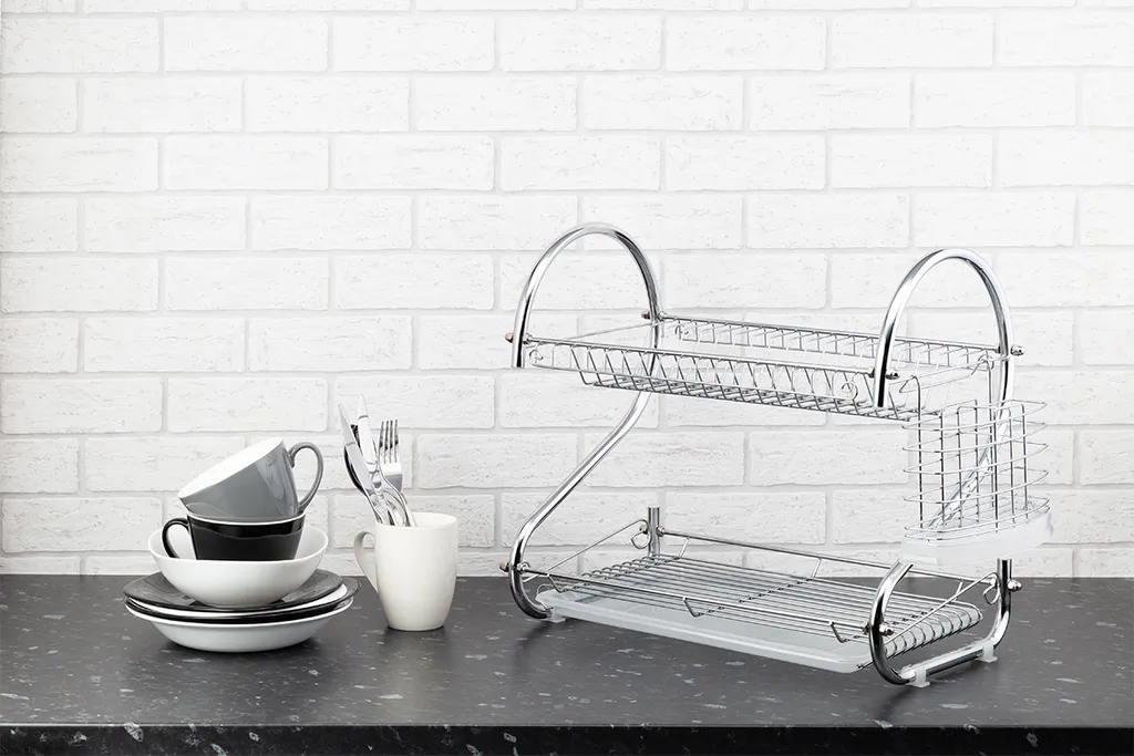 Scolapiatti Metallo Nabbi Camelia Bianco - Design Robusto per Cucina - 3