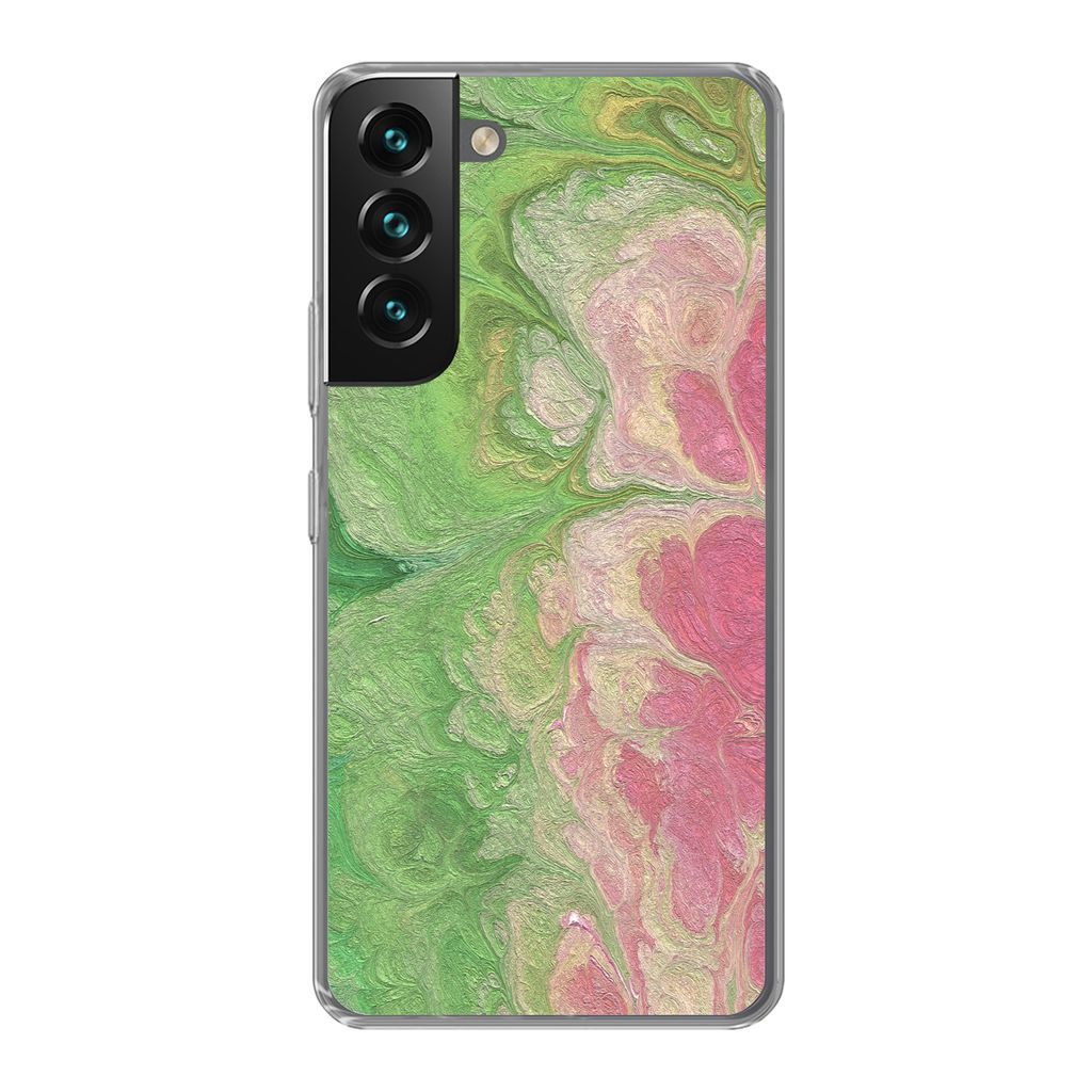 MuchoWow Handyhülle Schutzhülle Hülle für Samsung Galaxy S22 Plus Farbe - Kunst - Psychedelisch Silikon Softcase Handy Hülle - Schutzabdeckung