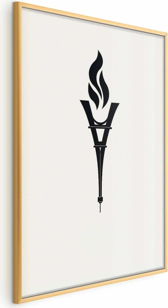 Posterpapier Poster - Torch Shaped Like the Eiffel Tower 29.7x42 cm Abstrakt i-A-10038-ao-a