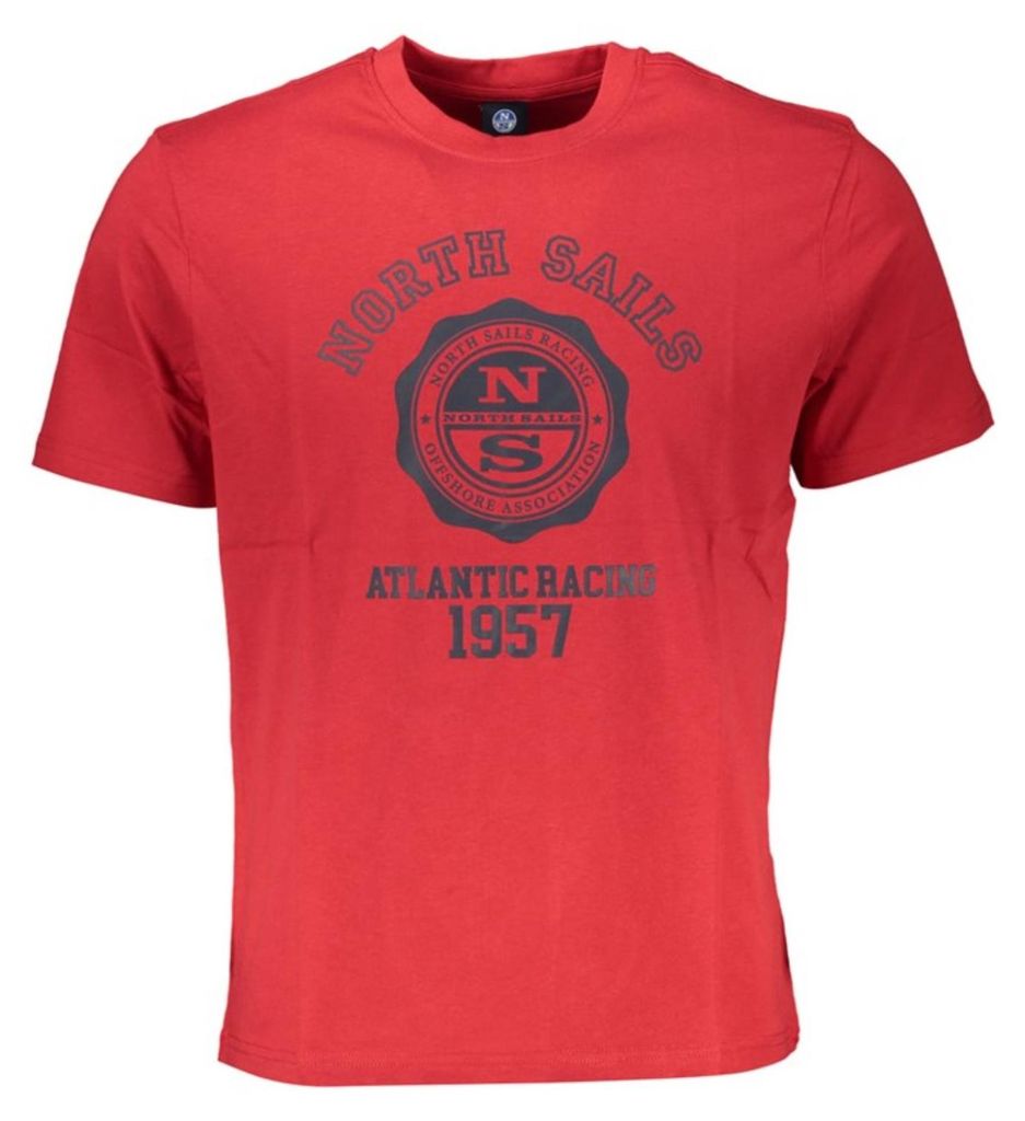 North Sails Rotes Segel-T-Shirt mit Logo : Größe - M Größe: M