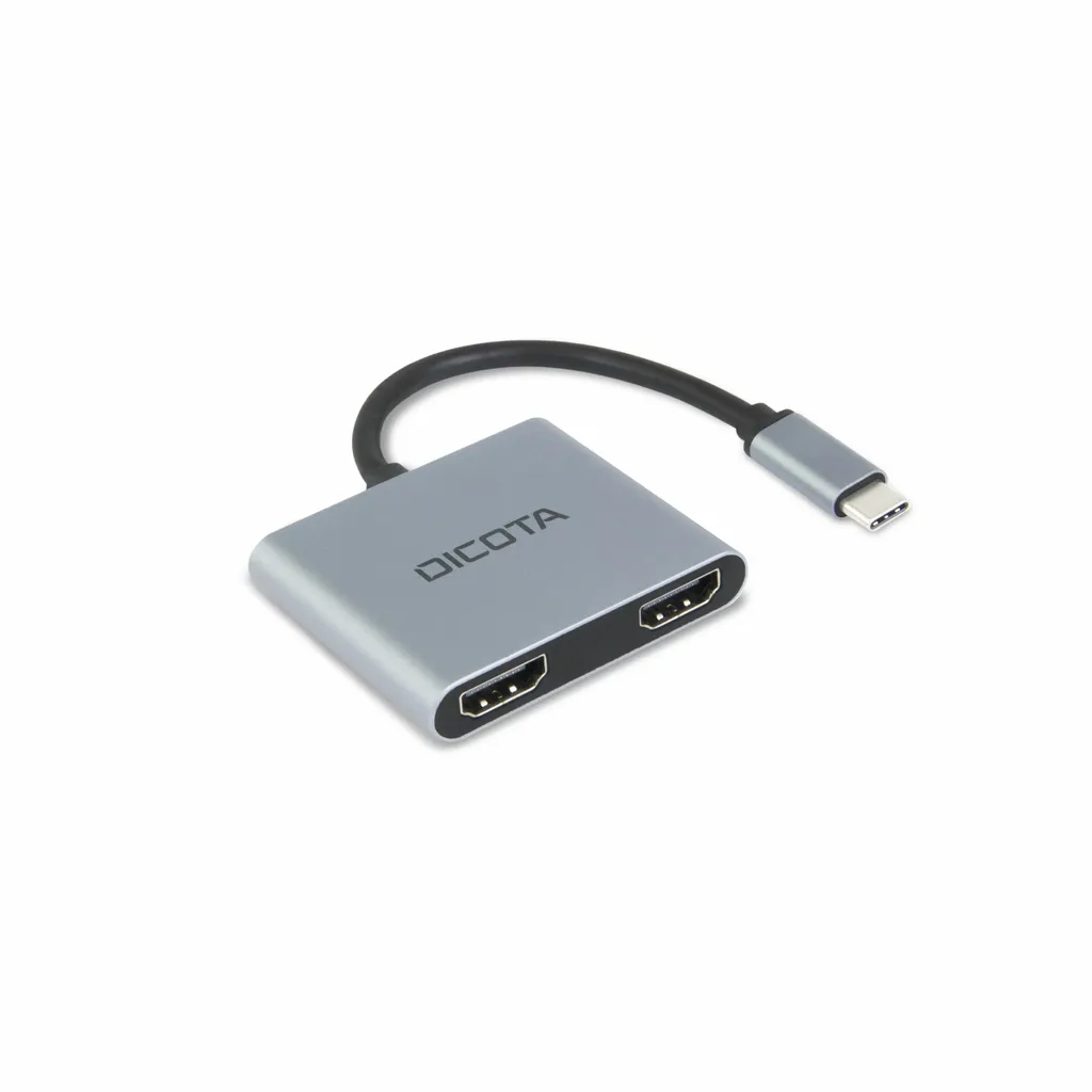 Hub USB-C DICOTA D32063 4-in-1 | Dual HDMI 4K | Power Delivery 100W