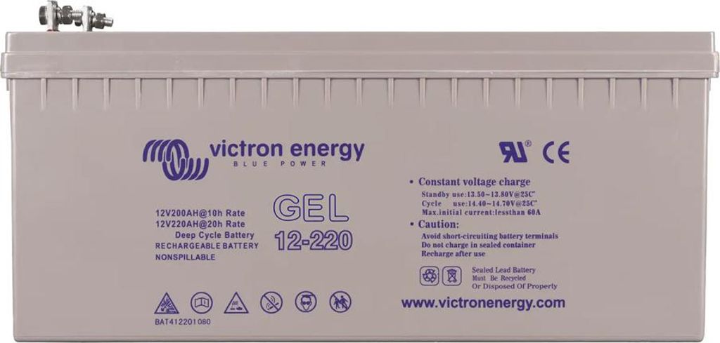 Victron 12V/220Ah Deep Cycle Gel Batterie Produktbild 