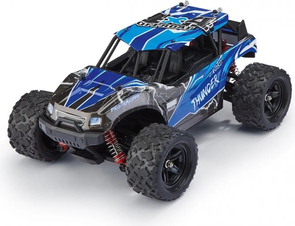 Voiture RC Buggy Électrique 4WD Cross Thunder 1:18 pour Débutant Revell