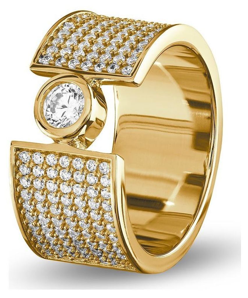 JETTE Cascade Goldring 925 Sterling Silber Produktbild 