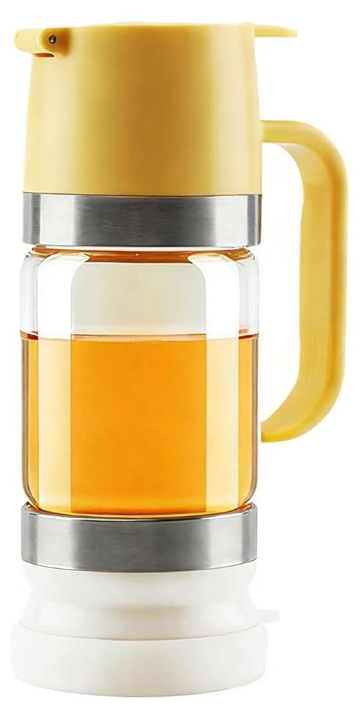 Honig- und Saucenspenderflasche mit tropffreiem Ausgießer aus BPA-freiem Kunststoff – ideal für Küche, Kaffee und Grillen.