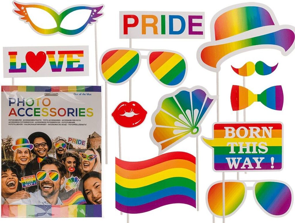 Dekorationsset, LGBTQ - 12 Teile