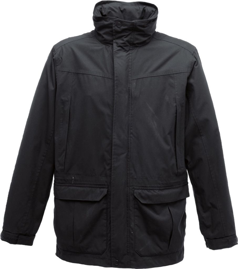 Regatta Herren Vertex III Jacke, wasserfest, atmungsaktiv BC3030 (L) (Schwarz)