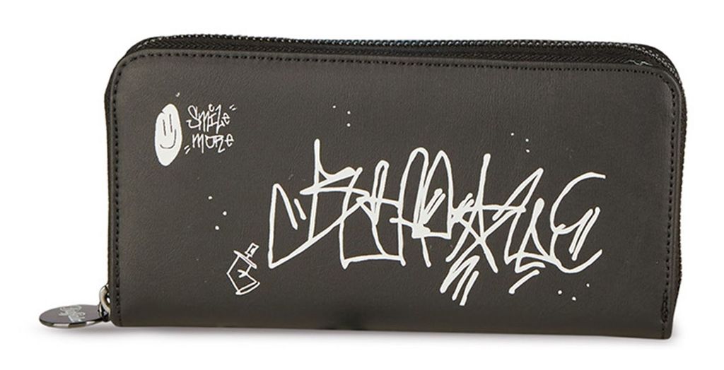 BUFFALO Geldbörse Muse Long Wallet Graffiti schwarz
