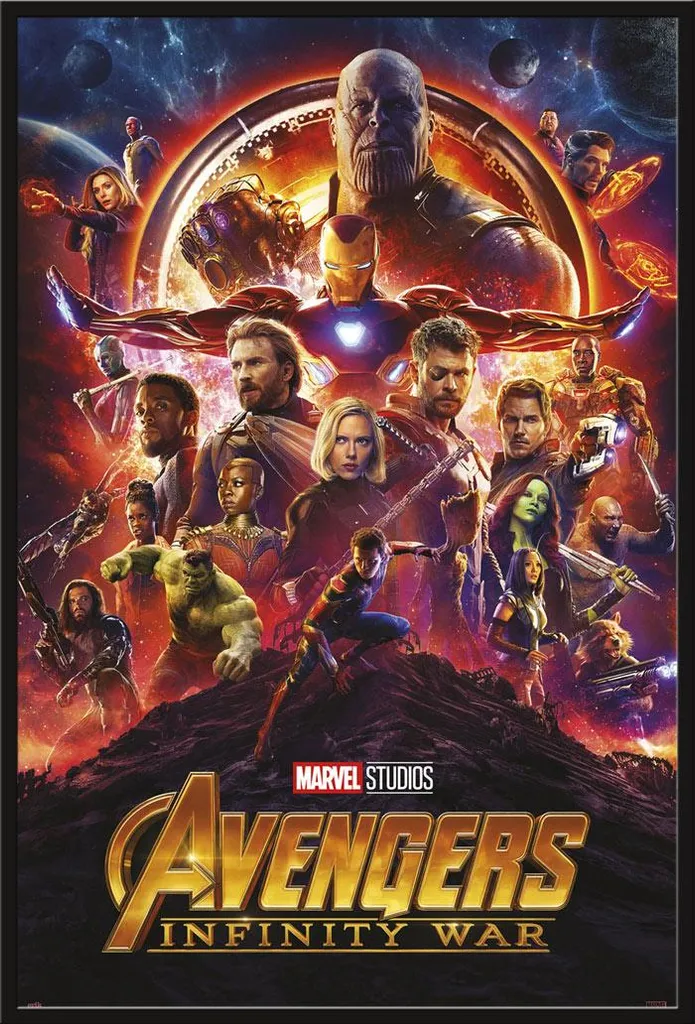 Affiche Avengers Infinity War avec cadre interchangeable Shinsuke 61x91