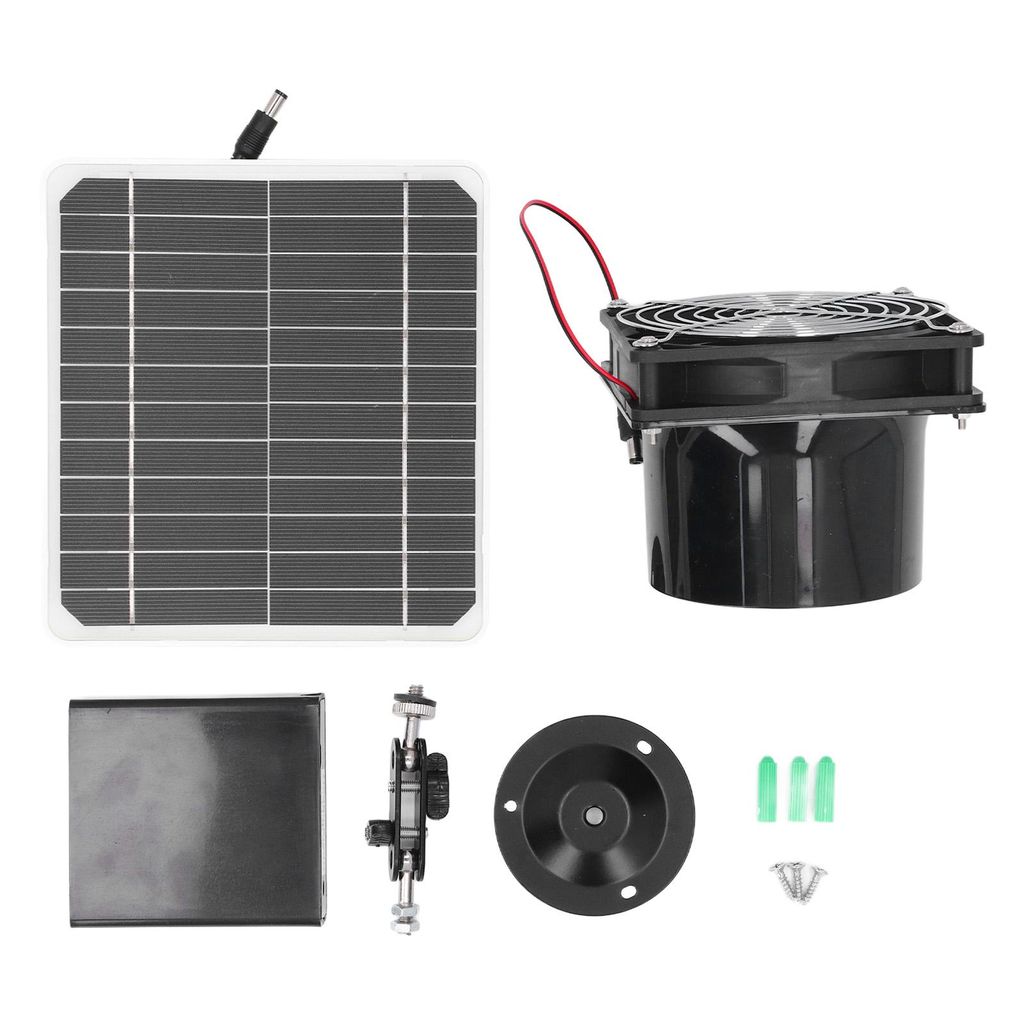 Solární odsávací ventilátor 50W 12V s 6,5" solárním panelem Obrázek produktu 