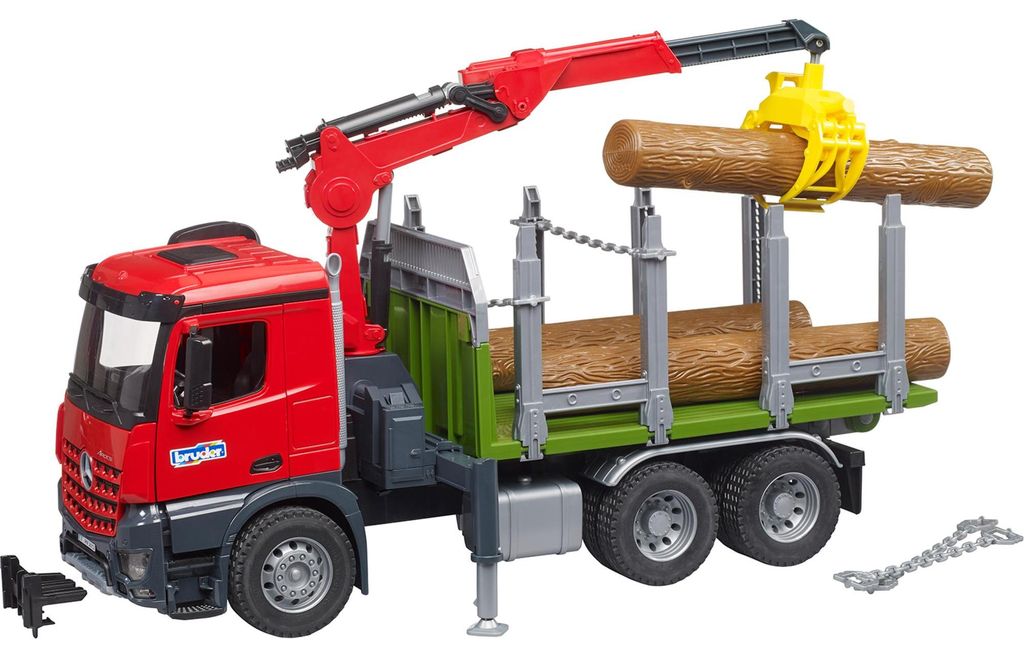 Bruder 03669 - Ciężarówka do transportu drewna MB Arocs z Zdjęcie produktu 