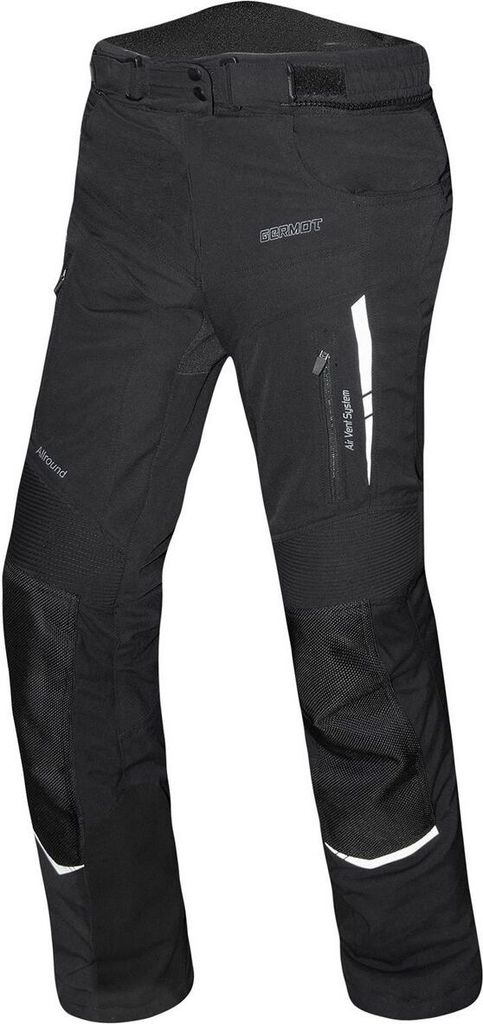 Germot Allround wasserdichte Damen Motorrad Textilhose, schwarz, 44