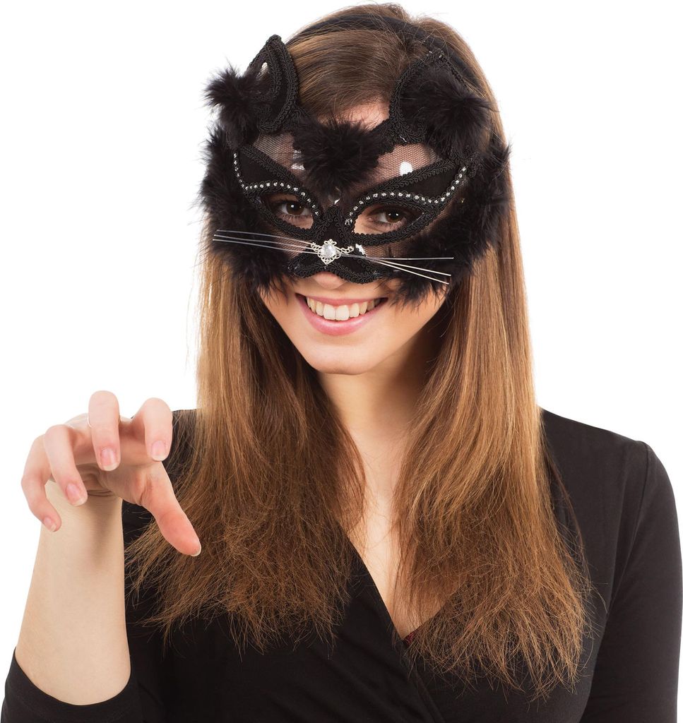 Bristol Novelty Uni Katzenmaske für Erwachsene BN1394 Produktbild 