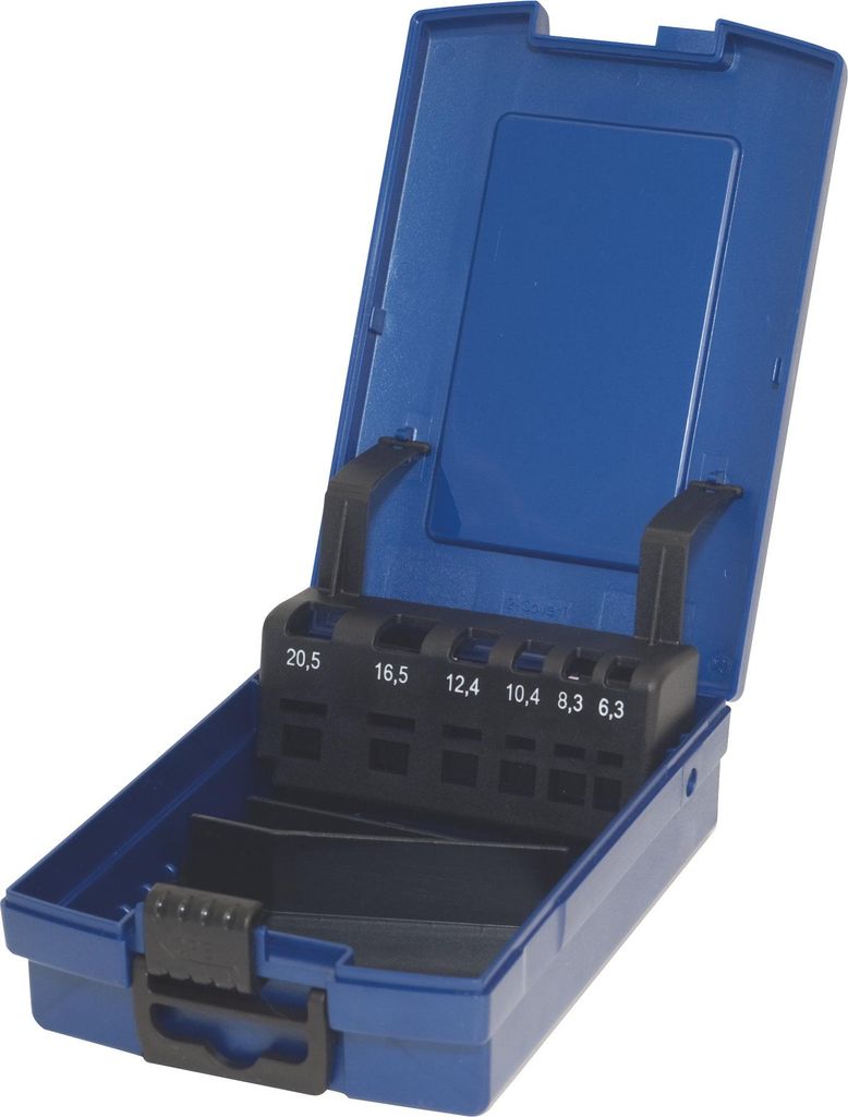 PTG Kunststoffkassette leer blau 5-tlg