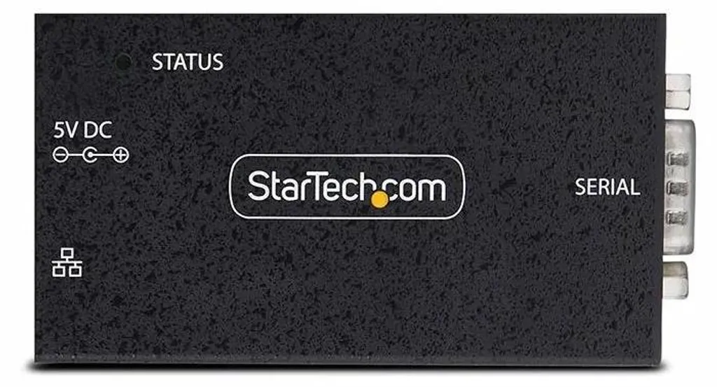 Adaptateur Série vers Ethernet StarTech RS232 vers IP LAN DB9 Rail DIN