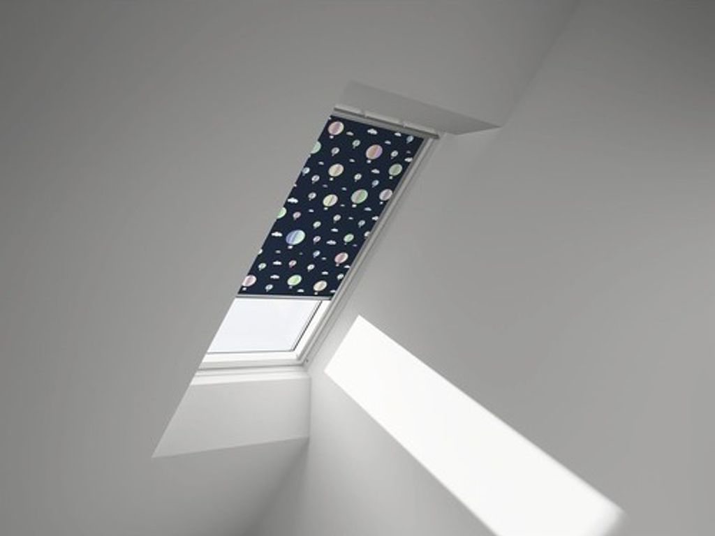 VELUX Verdunkelungsrollo Kids Heißluftballons manuell Rahmen aluminium DKL UK08 4666S