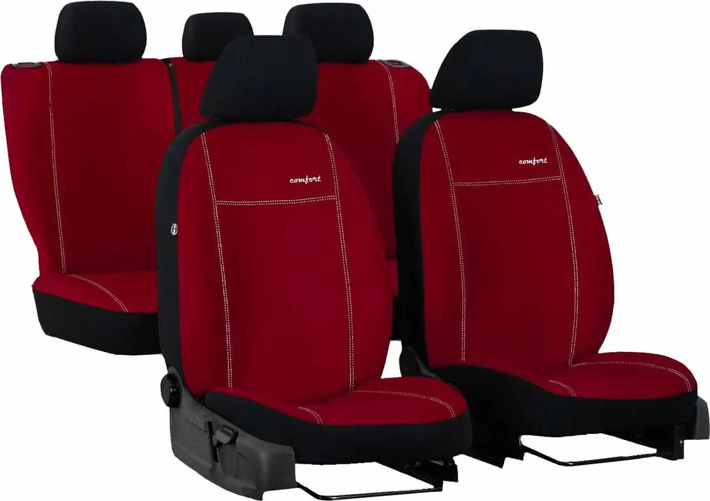 Offerta Coprisedili Mercedes Classe E W210 - Set 3 Pezzi Rosso - 11