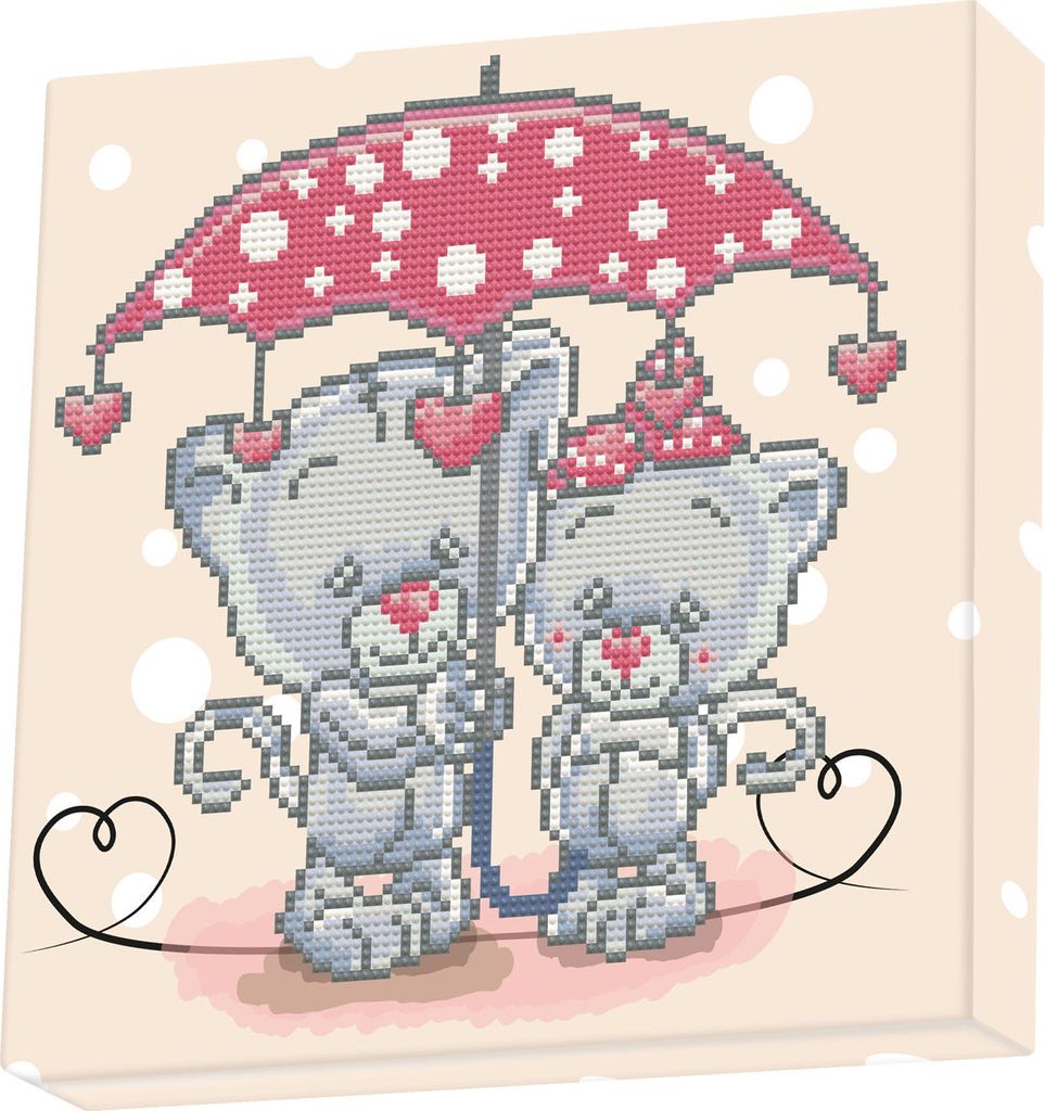 DOTZ Box Original Diamond Painting "It's raining love" 28 x 28 cm ab 8 Jahren