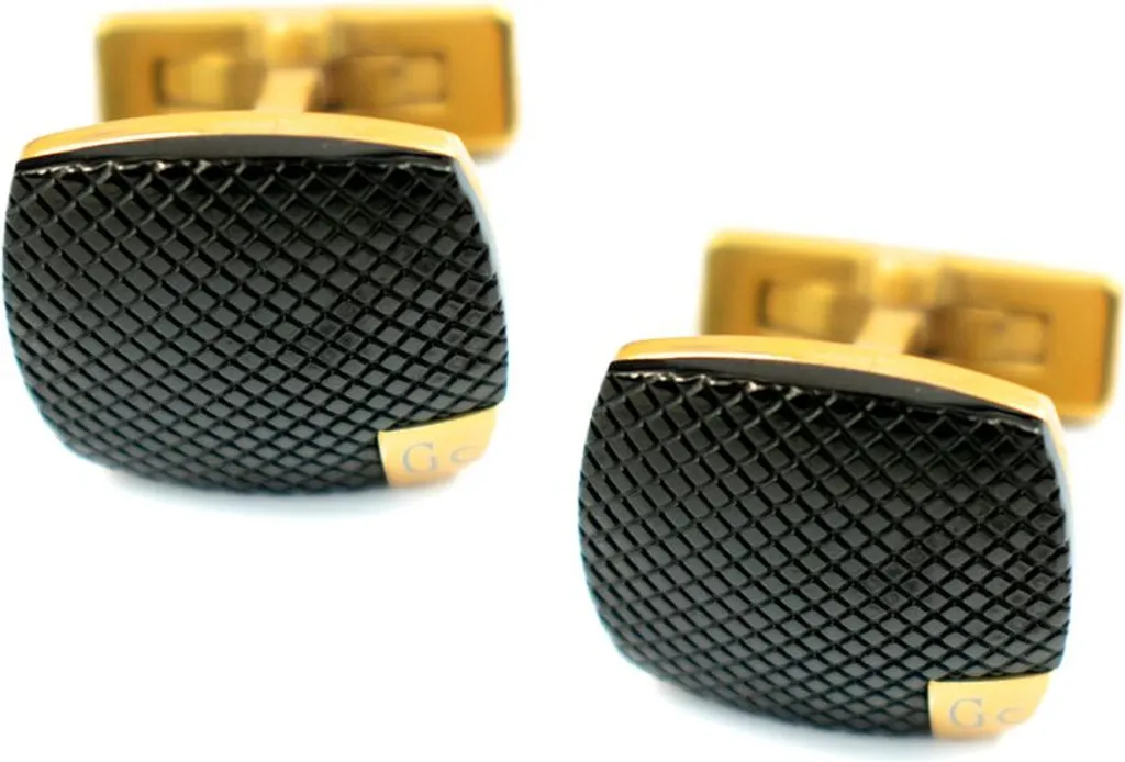 Gemelli Guess CMC70705 Argento Rosa Nero 1.5 cm | Shop Online Uomo