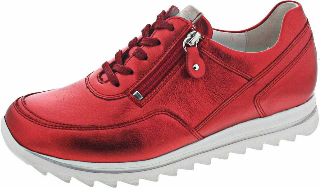 Waldläufer Schnürhalbschuhe in rot, Gr. 4