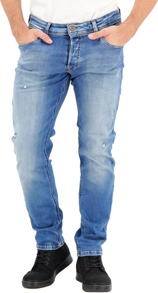 Jack & Jones 12168284, Jeans, Erwachsener, Blau, Baumwolle, Elasthan, Polyester, Nicht bleichen, Nicht chemisch reinigen