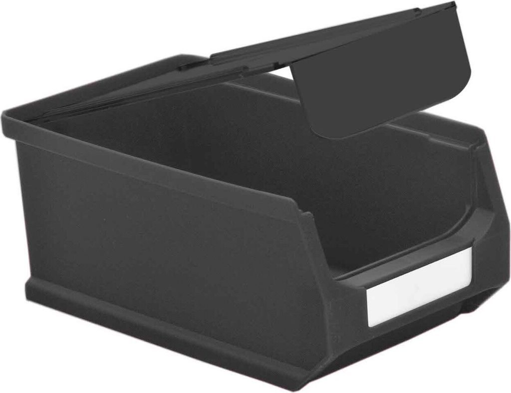 Staubdeckel 10x leitfähige Abdeckung für Sichtlagerbox 2.0 | HxBxT 0,2x9,5x15,8cm | ESD, Schmutzdeckel, Schutzdeckel, Sichtlagerbehälter, Sitchl...