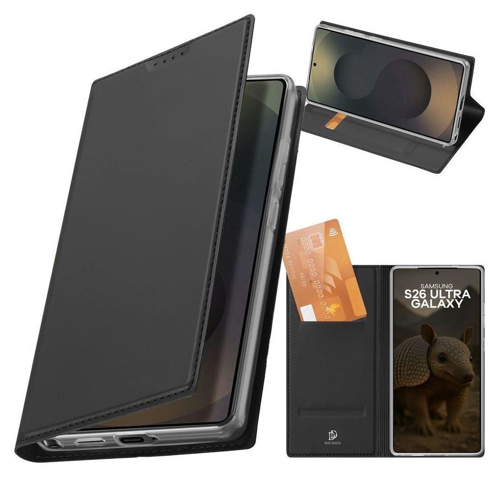 Dux Ducis Samsung Galaxy S26 Ultra Wallet Cover Stand/Card Image du produit 