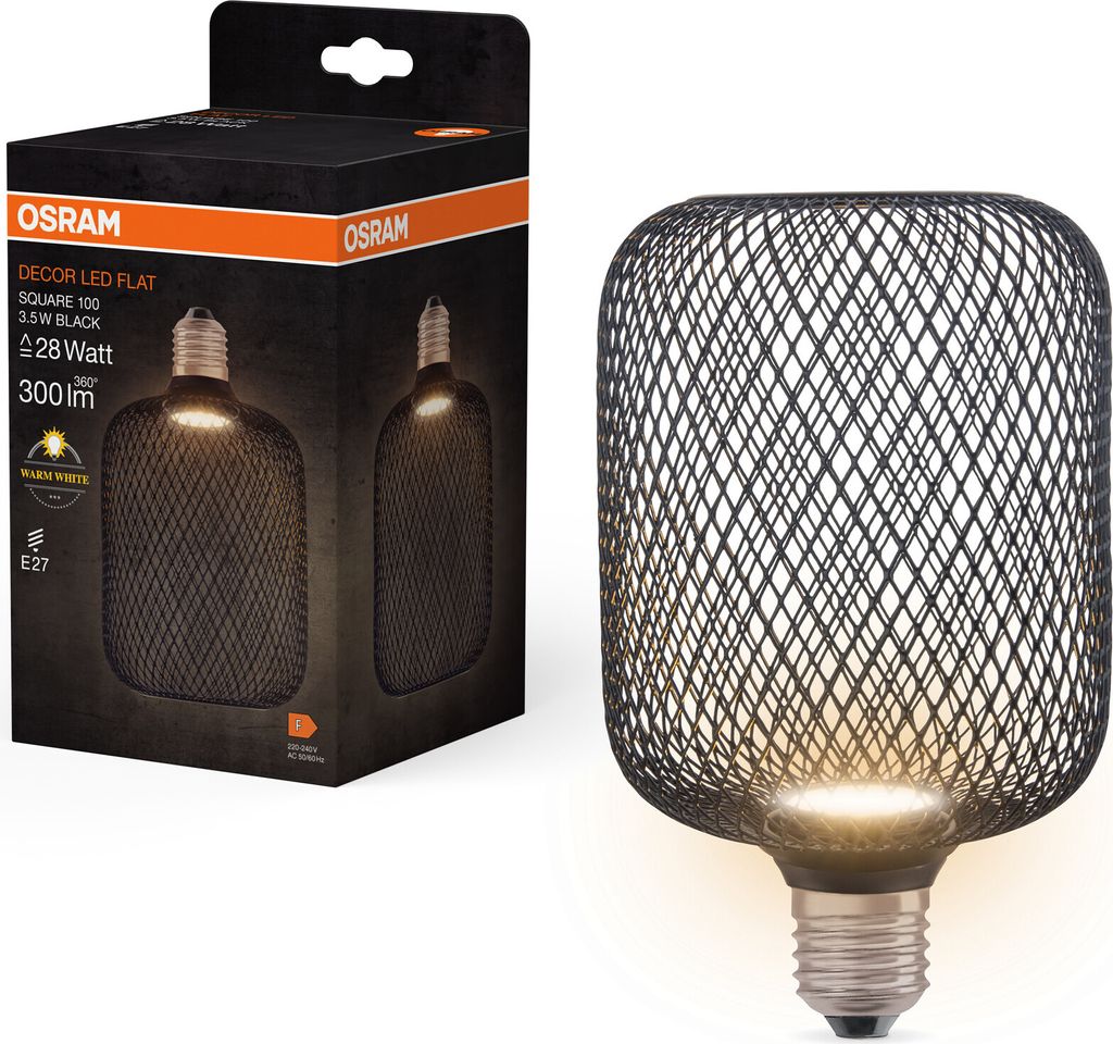 OSRAM DECOR LED FLAT SQUARE čtvercová plochá žárovka s Obrázek produktu 4