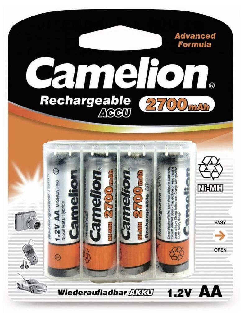 Camelion NH-AA2300BP4, Wiederaufladbarer Akku, AA, Produktbild 