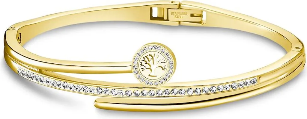 Bracelet jonc femme Lotus Style en acier pour look chic et quotidien