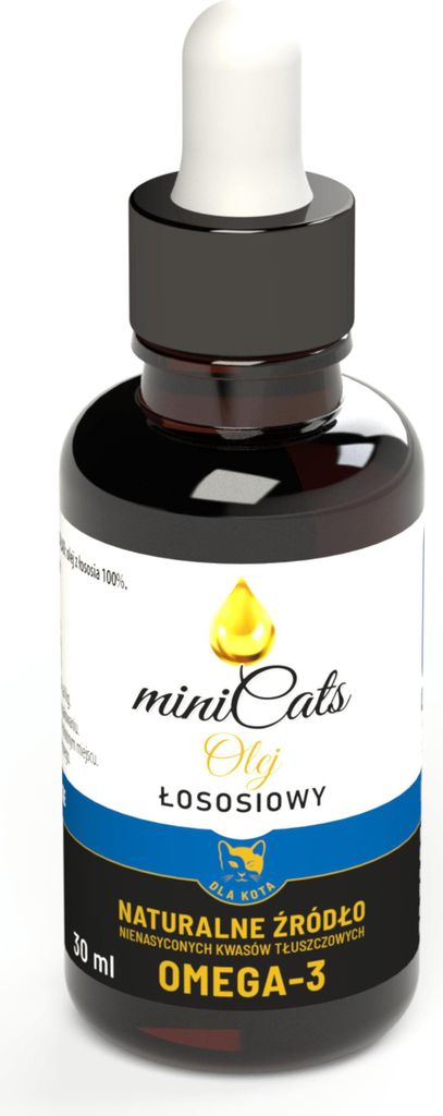 LACHSÖL für Katzen 30ml miniCats kaltgepresst für Katzenhaut und Fell