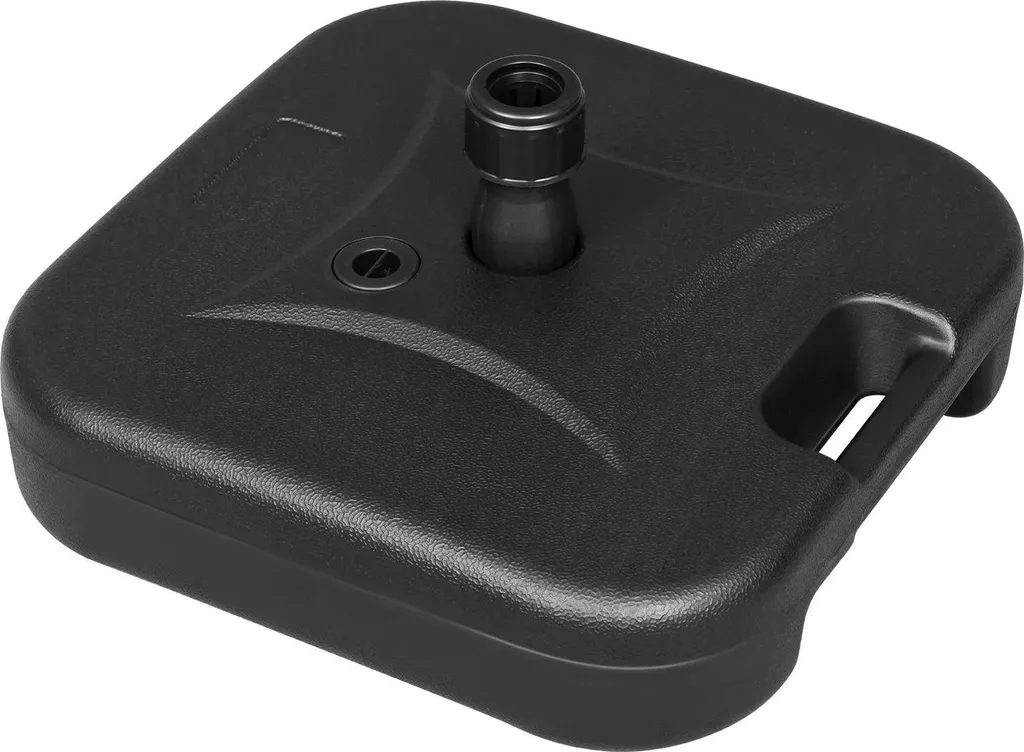 Supporto Quadrato per Ombrellone Nero | 19 L Riempibile