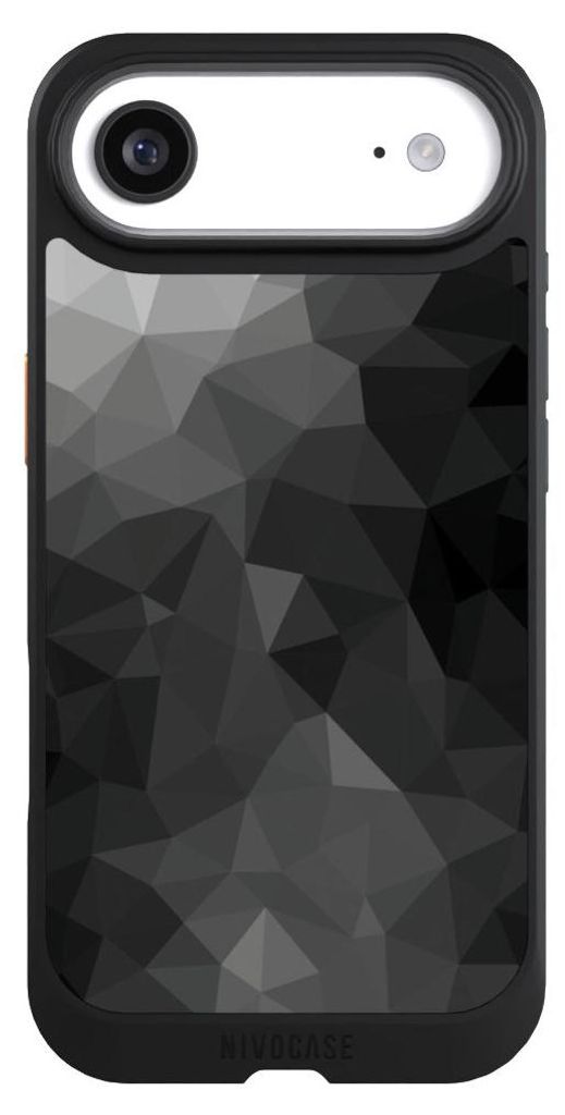 NIVOCASE Hülle für Apple iPhone Air Handyhülle NIVOcore Case Schwarz Mosaik Muster Tarnmuster