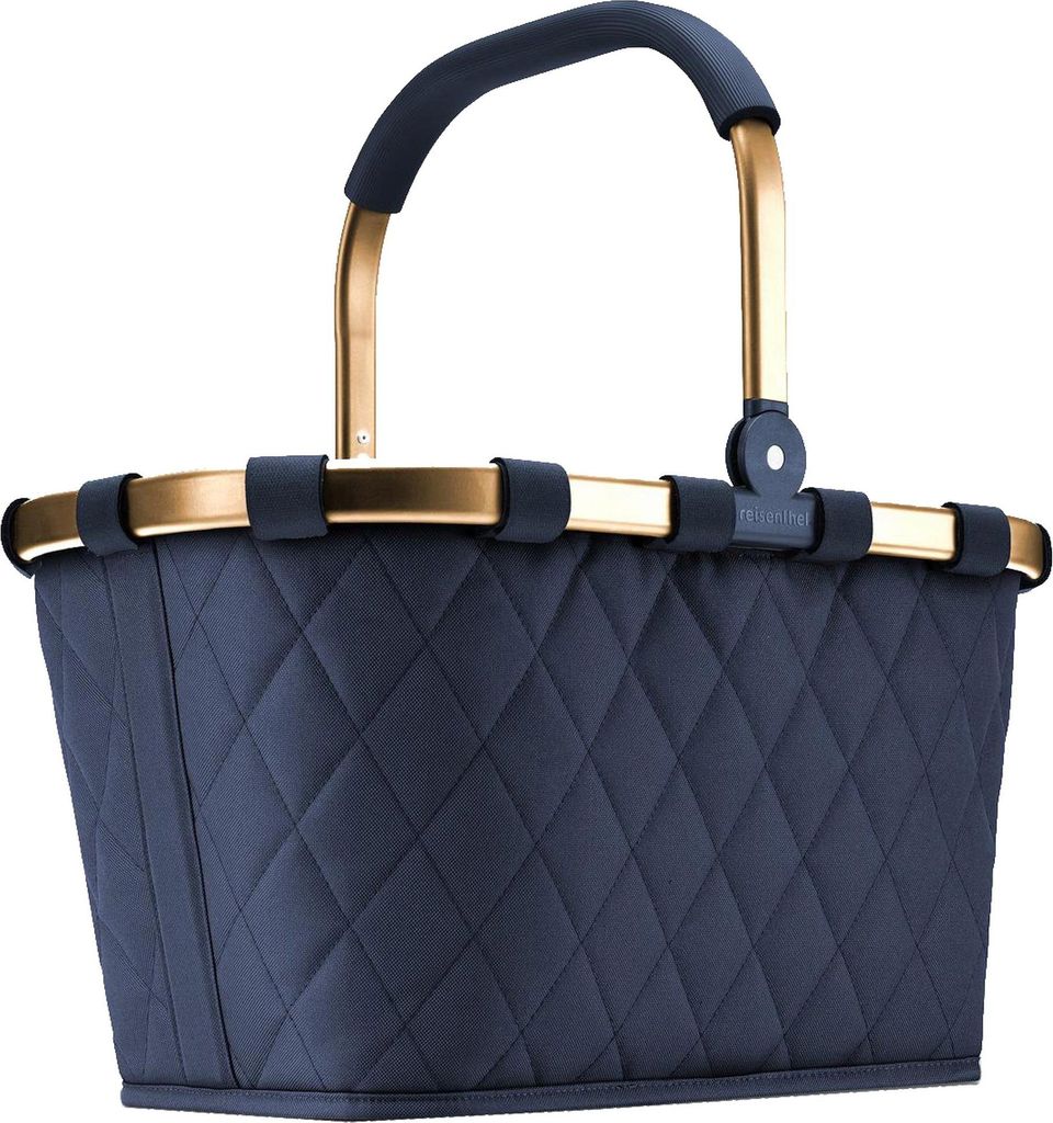 reisenthel carrybag Einkaufskorb rhombus MIDNIGHT GOLD Produktbild 