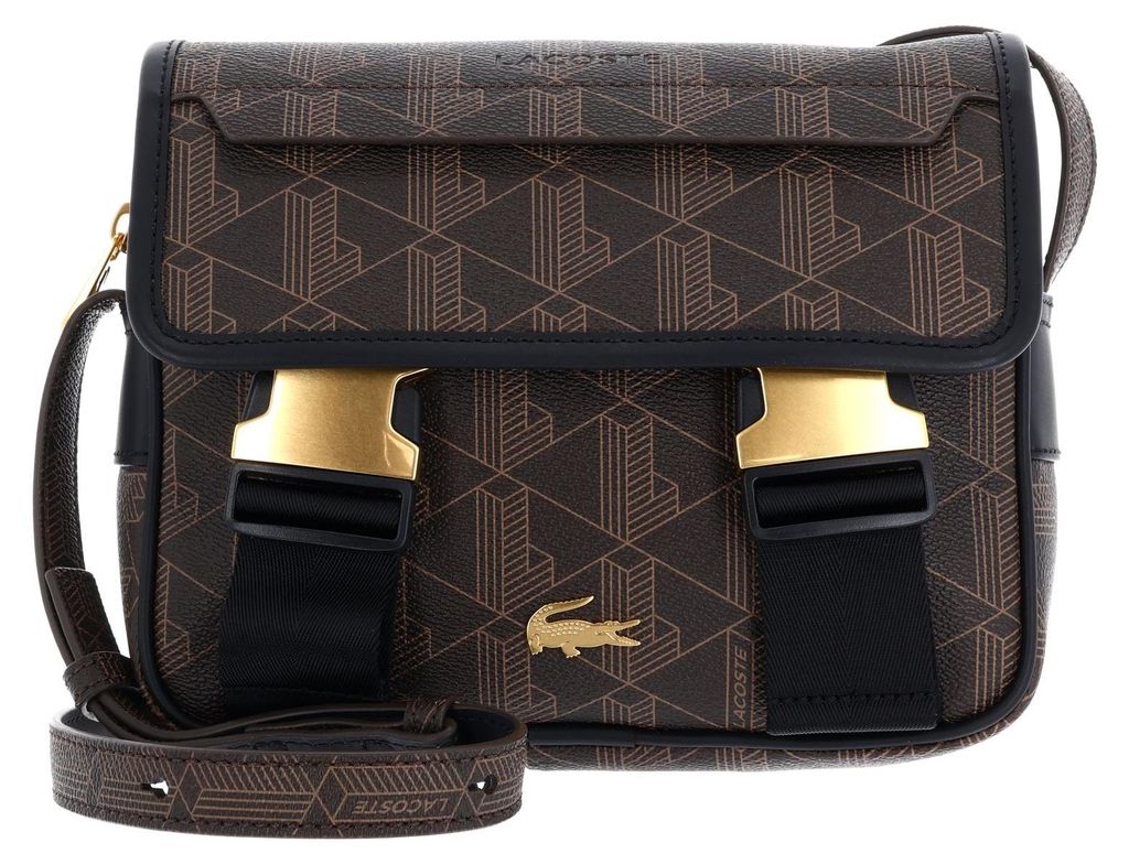 LACOSTE borsa a tracolla Messenger Bag Mono Slate Black Immagine del prodotto 