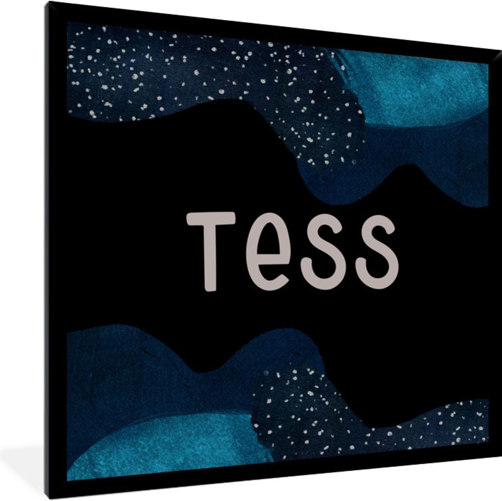 MuchoWow Gerahmtes Poster Tess - Pastell - Mädchen 40x40 cm - Poster mit Schwarzem Bilderrahmen Wandposter Rahmen Foto Bilder - Mit Rahmen - Wan...