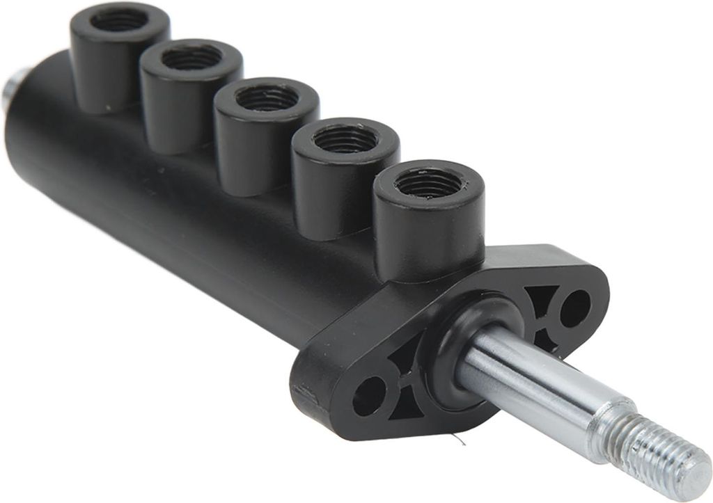 Reifenmontiermaschine, Fußpedal, pneumatisches Ventil, 5-Wege-Aluminiumlegierung, 8-mm-Gewindestange aus Stahl, Reparaturzubehör