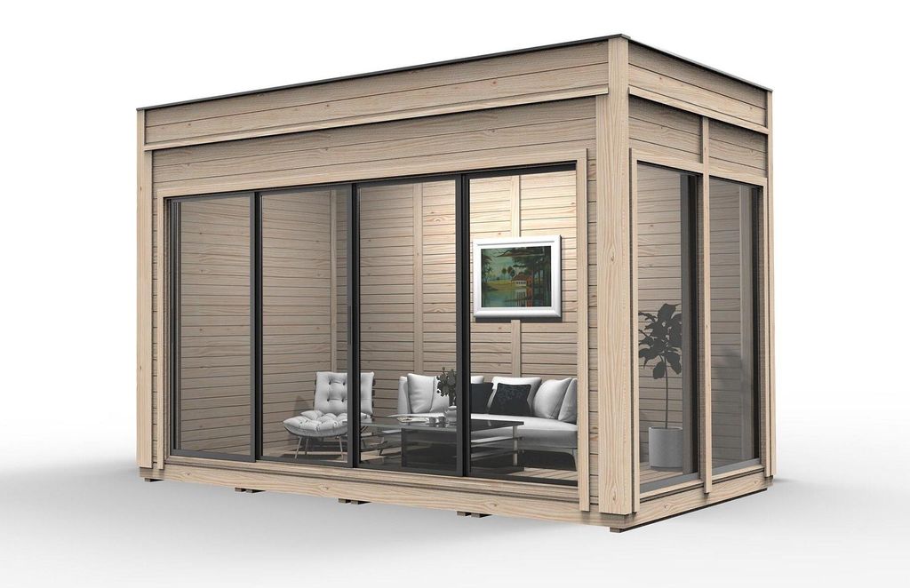 Campinghaus Holzhaus Gartenhaus Ferienhaus Luxus Holz Haus Häuschen