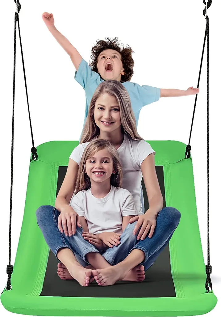 Balançoire de jardin pour enfants et adultes grand nid de cigogne