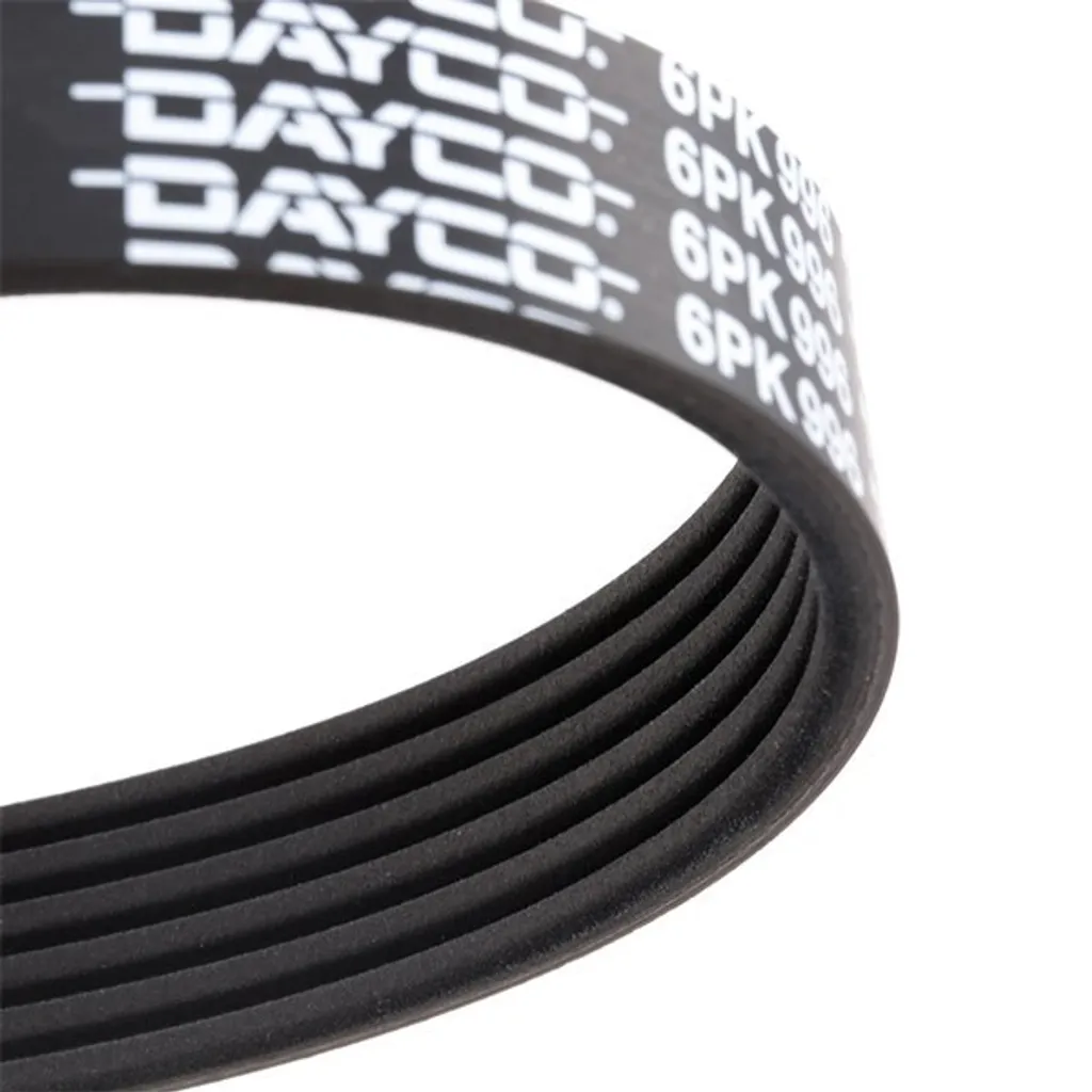 Courroie d'accessoires striée 6PK996 DAYCO haute résistance élastique