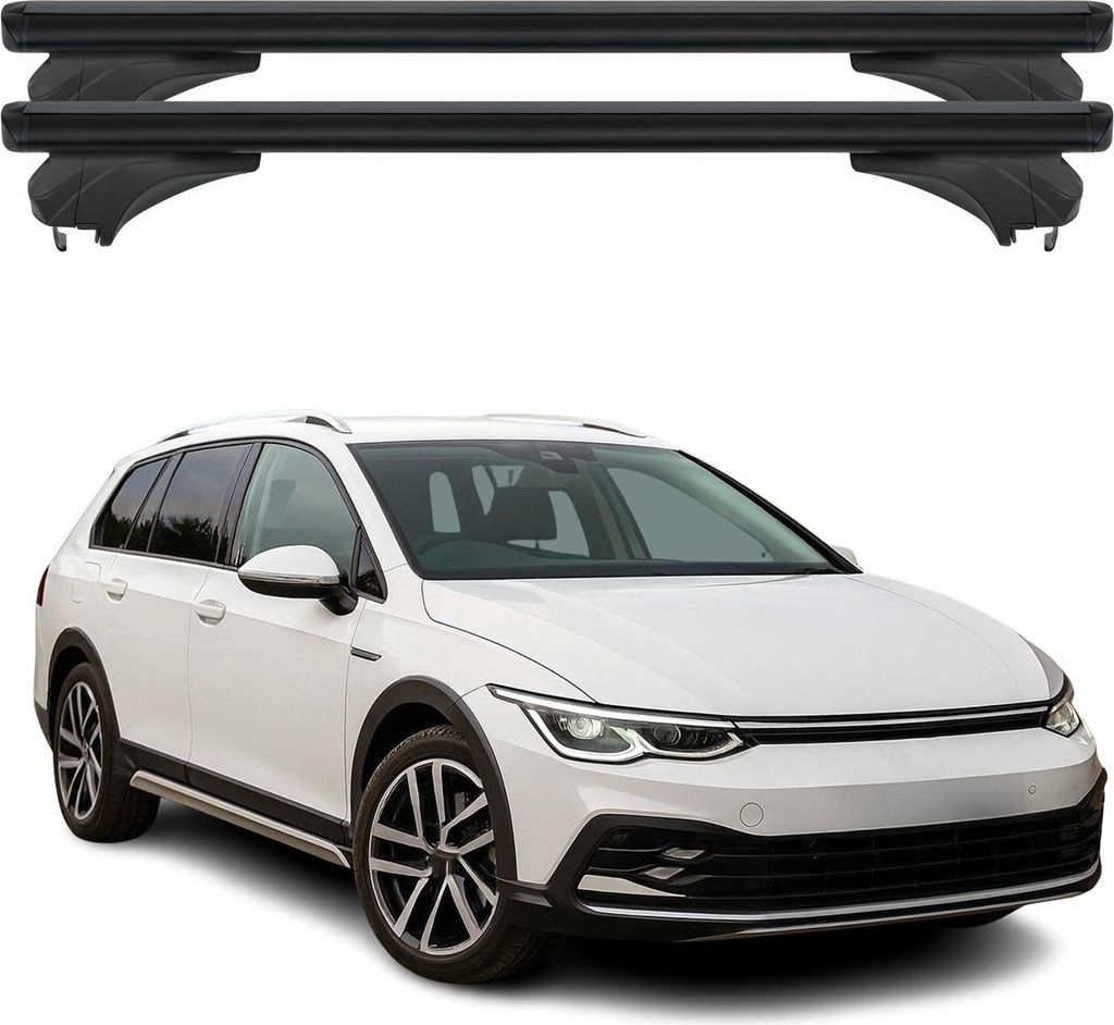 Menabo Dachträger für VW Golf VIII Variant / Estate / Alltrak 2020-2025 Schwarz