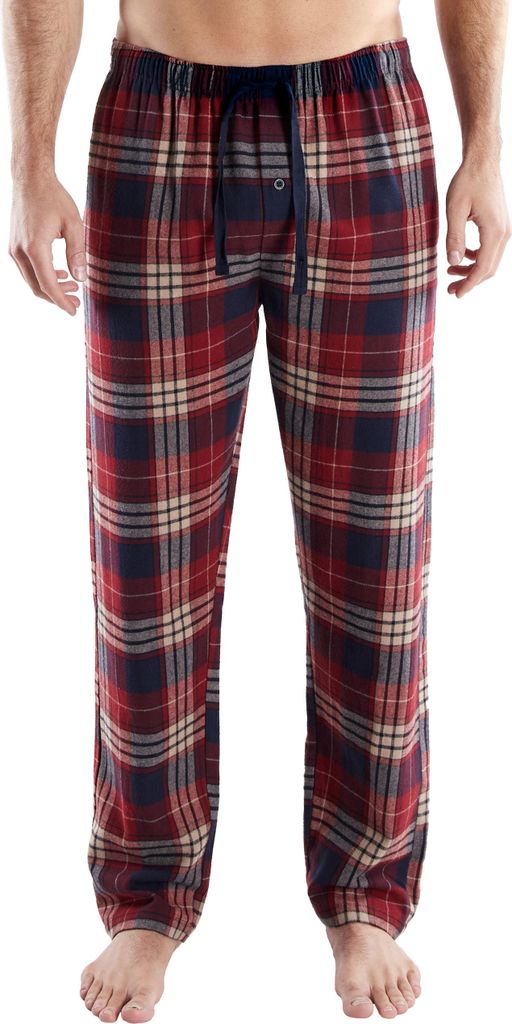 Götzburg Herren Flanell Lange Hose -  Schlafhose – rot Produktbild 