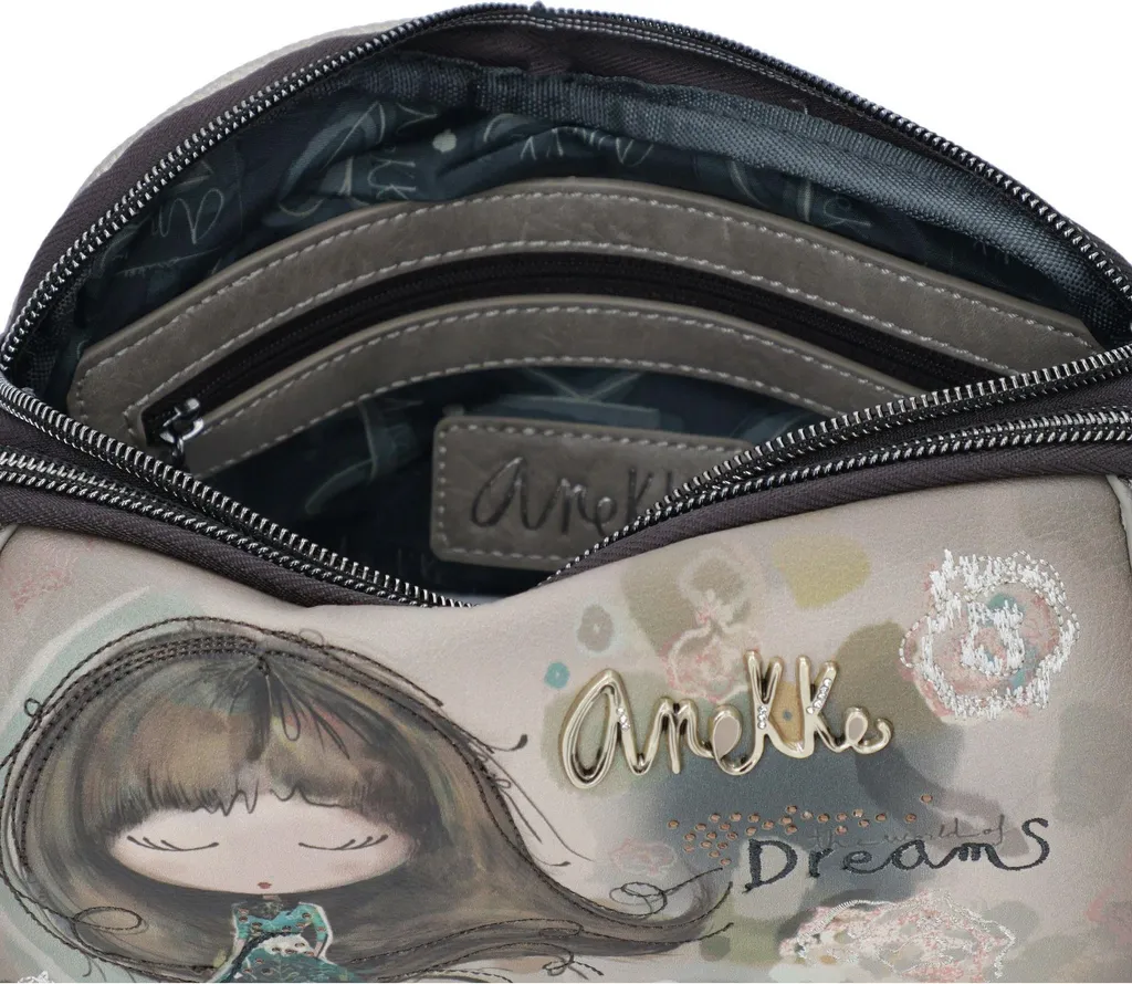 Anekke borsa a tracolla Real Oval Flap-Crossbody Bag Multicolor multicolore - 13