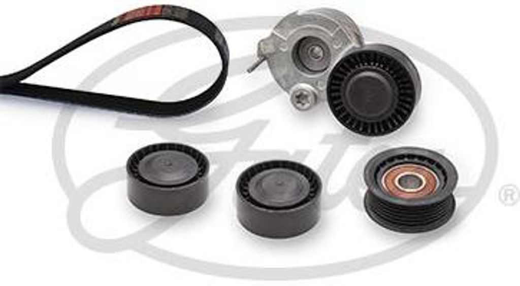 GATES K056PK2520 Keilrippenriemensatz OE kompatibel mit Touareg, Panamera, Cayenne, Q7