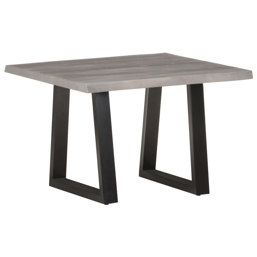 Couchtisch mit Baumkanten 60x60x40 cm Massivholz Akazie , Couchtische Design 2024