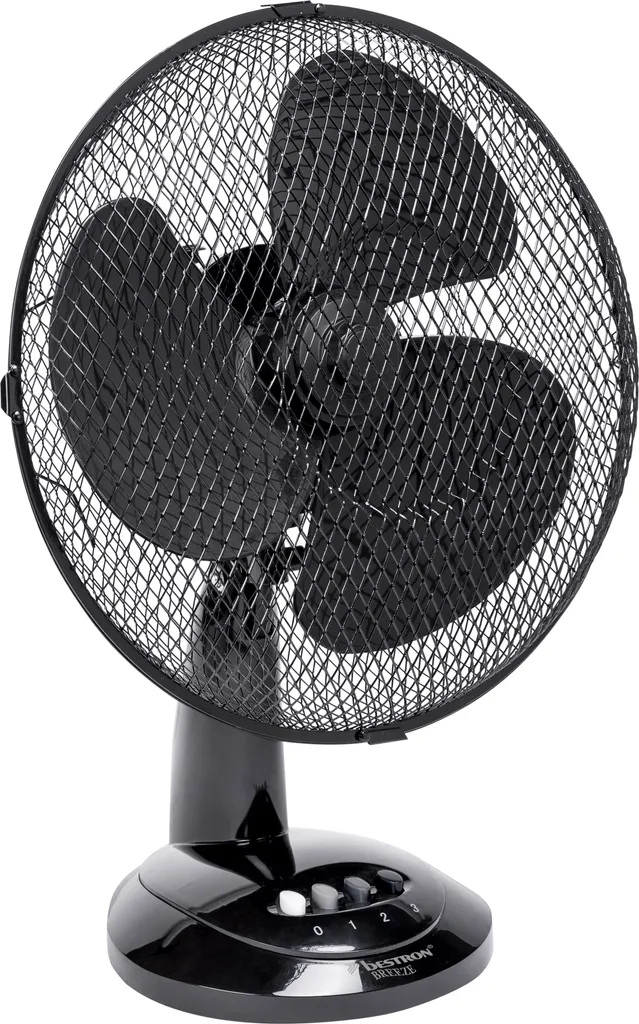 Bestron DDF35Z Ventilateur de table oscillant noir - Style Rétro Zinc