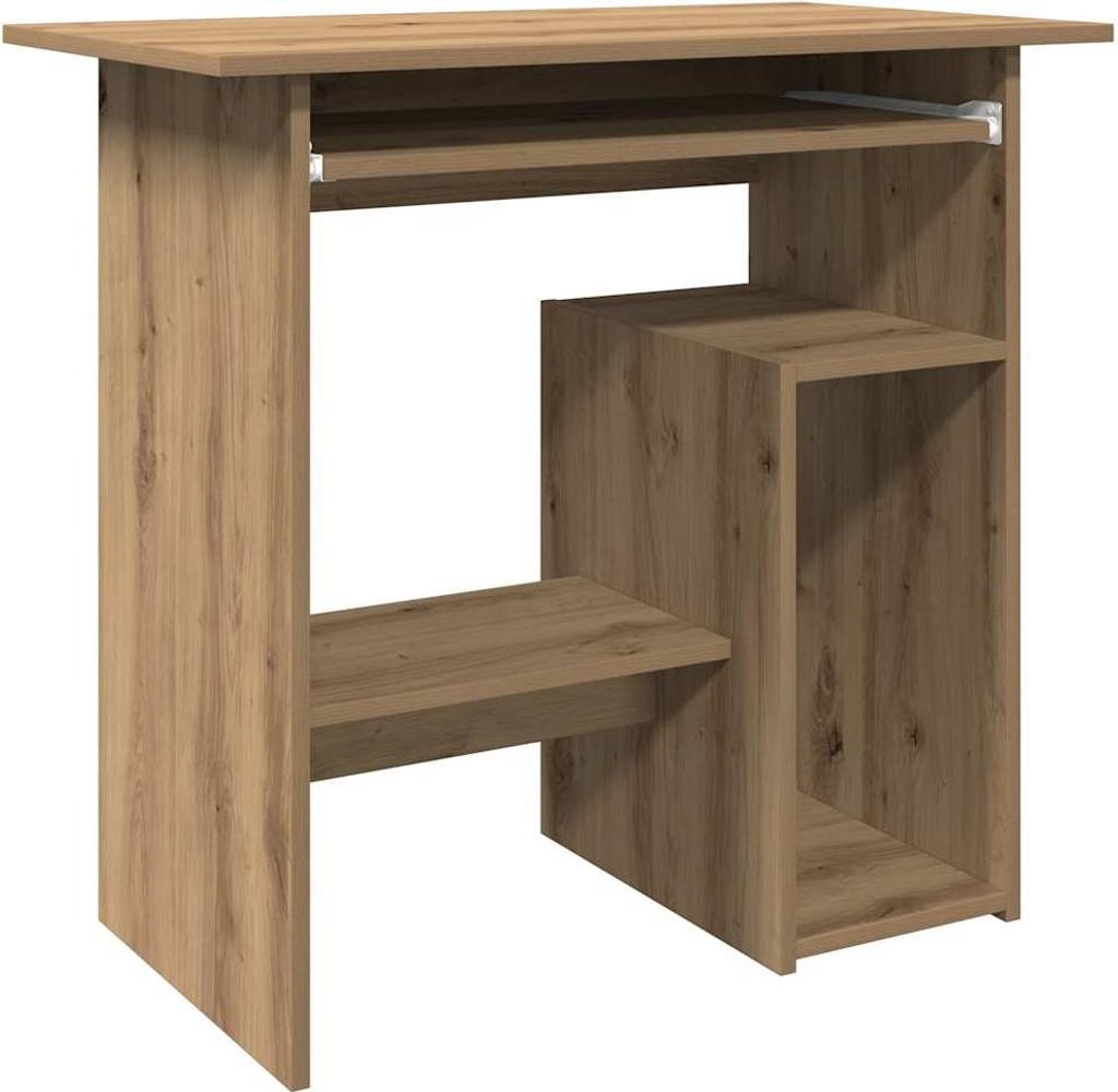 vidaXL Schreibtisch Artisan-Eiche 80x45x74 cm Holzwerkstoff